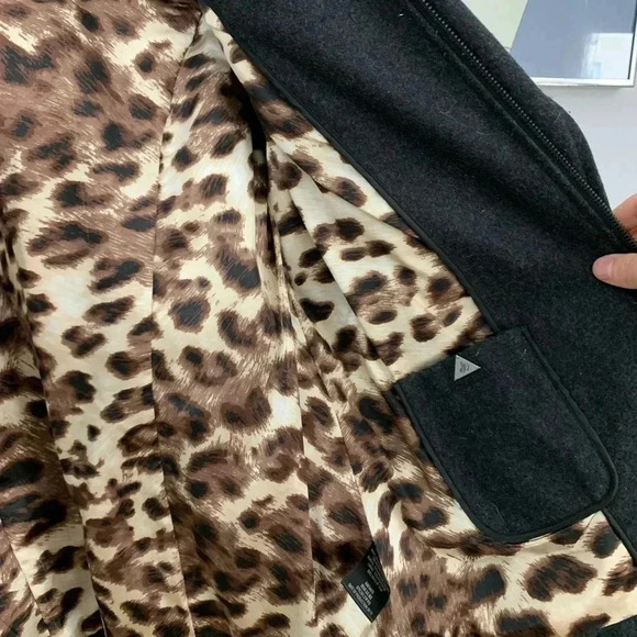 Sam Edelman Faux Leather Sleeve Spring Jacket - Picture 8 of 11